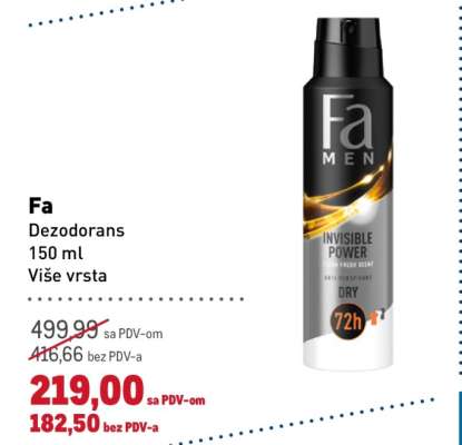 Fa dezodorans