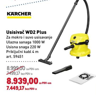 Usisivač WD2 Plus