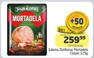 Salama Zlatiborac Mortadela Classic 125g