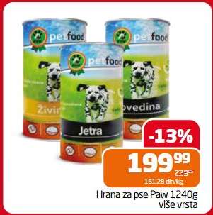 Hrana za pse Paw 1240g