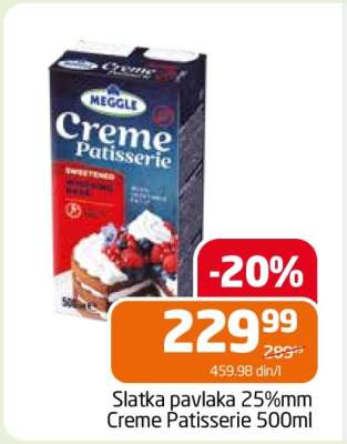 Slatka pavlaka 25%mm Creme Patisserie 500ml