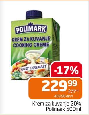 Krem za kuvanje 20% Polimark 500ml