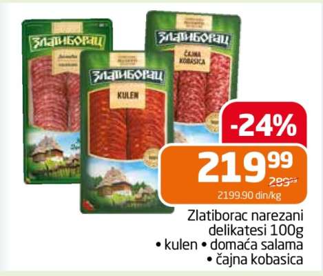 Zlatiborac narezani delikatesi 100g