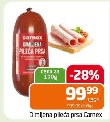 Dimljena pileća prsa Carnex