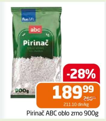 Pirinač ABC oblo zrno 900g