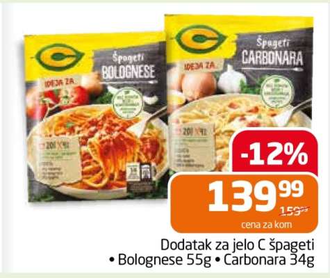 Dodatak za jelo C Špageti