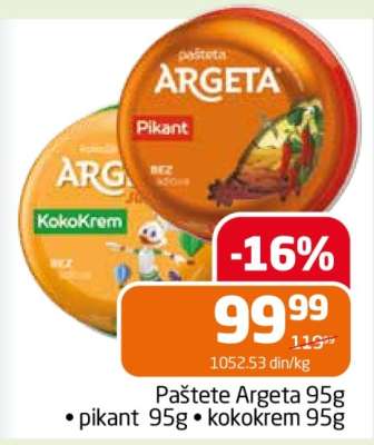 Paštete Argeta 95g