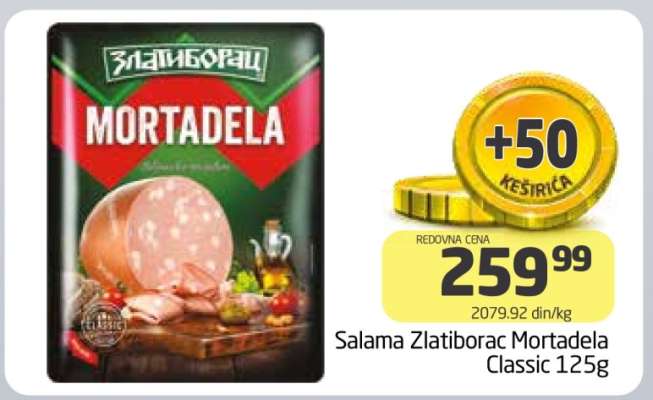Salama Zlatiborac Mortadela Classic 125g