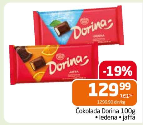 Čokolada Dorina 100g