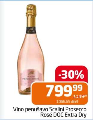 Vino penušavo Scalini Prosecco Rosé DOC Extra Dry