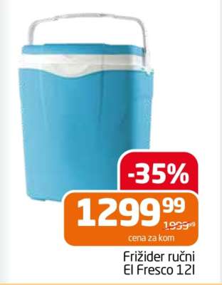 Frižider ručni El Fresco 12l