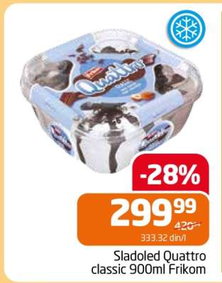 SLADOLED QUATTRO CLASSIC 900ml Frikom