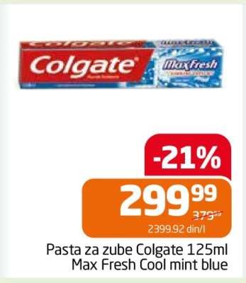 Pasta za zube Colgate 125ml Max Fresh Cool mint blue