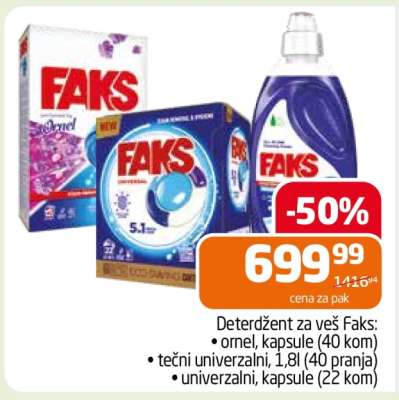 Deterdžent za veš Faks