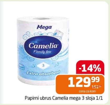 Papirni ubrus Camelia mega 3 sloja 1/1