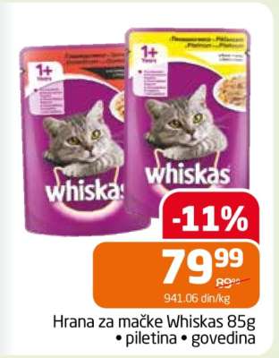 Hrana za mačke Whiskas 85g