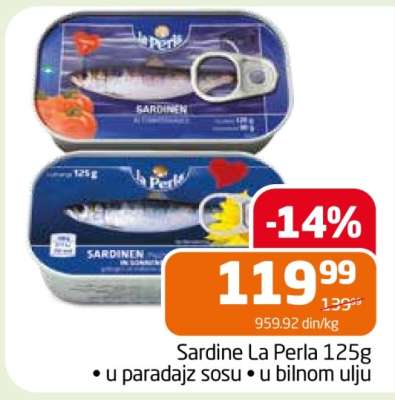 Sardine La Perla 125g