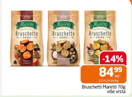 Bruschetti Maretti 70g više vrsta