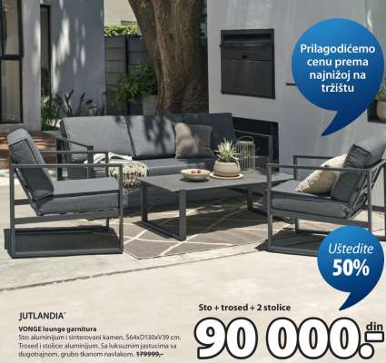 JUTLANDIA VONGE lounge garnitura