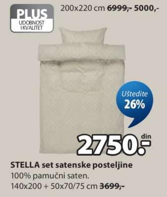 STELLA set satenske posteljine