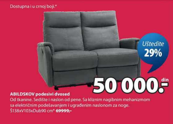 ABILDSKOV podesivi dvosed