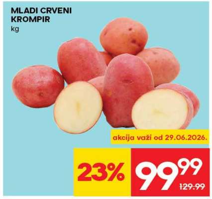 Mladi crveni krompir