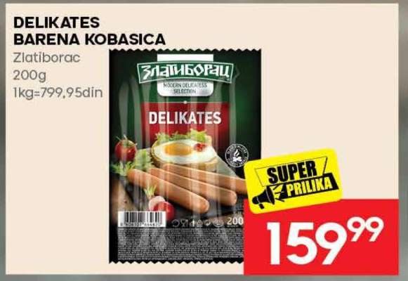 DELIKATES BARENA KOBASICA