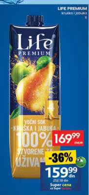 LIFE PREMIUM kruška i jabuka
