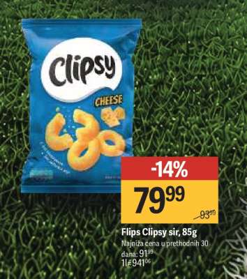 Flips Clipsy sir, 85g