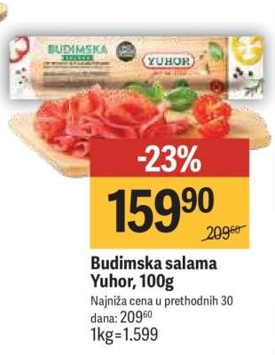 Budimska salama Yuhor 100g