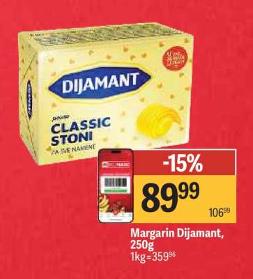 Margarin Dijamant 250g