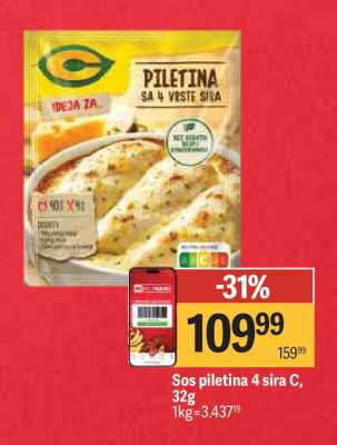 Sos piletina 4 sira C , 32g