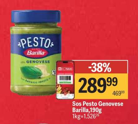 Sos Pesto Genovese Barilla 190g