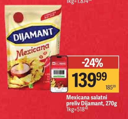 Mexicana salatni preliv Dijamant, 270g