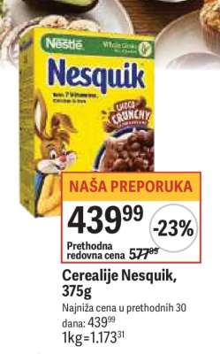 Cerealije Nesquik 375g