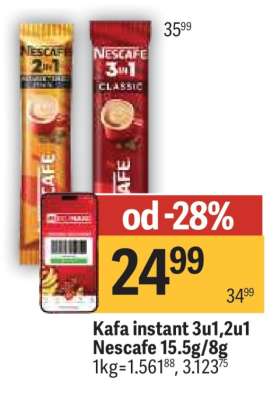 Kafa instant 3u1, 2u1 Nescafe, 15.5g/8g