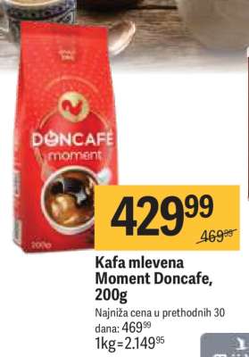Kafa mlevena Moment Doncafe 200g
