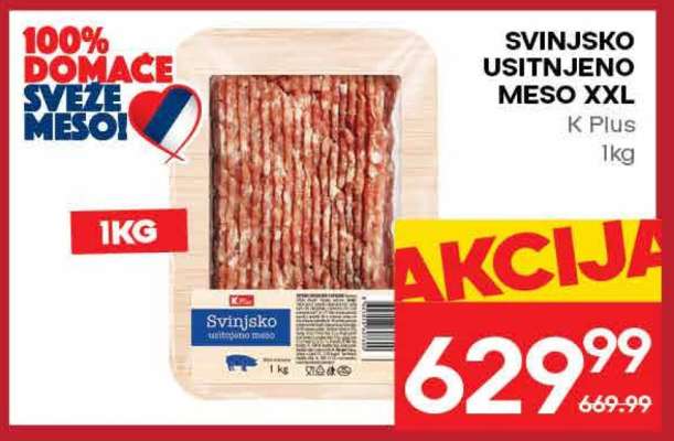 SVINJSKO USITNJENO MESO XXL