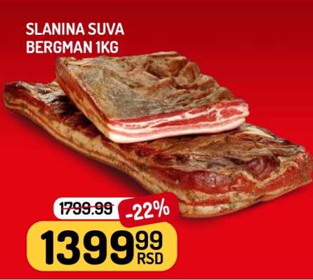Slanina Suva Bergman 1kg