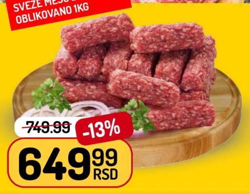 SVEŽE MLEVENO MESO OBLIKOVANO 1KG