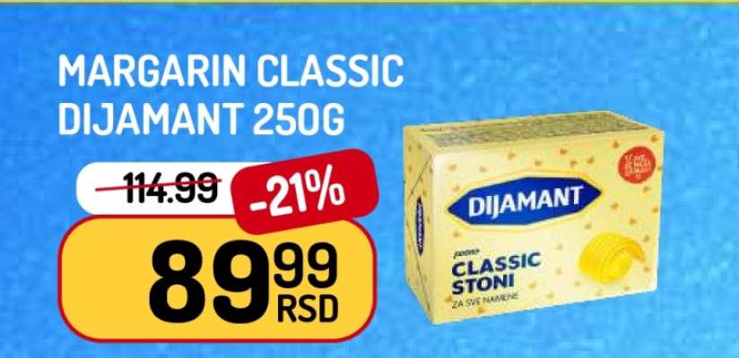 Margarine Classic Dijamant 250g