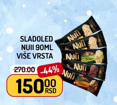 SLADOLED NUII 90ml VIŠE VRSTA