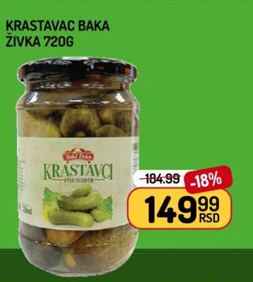 KRASTAVAC BAKA ŽIVKA 720G