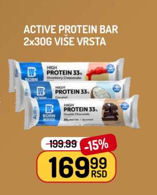 ACTIVE PROTEIN BAR 2x30g
