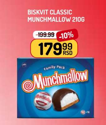 Biskvit Classic Munchmallow 210g