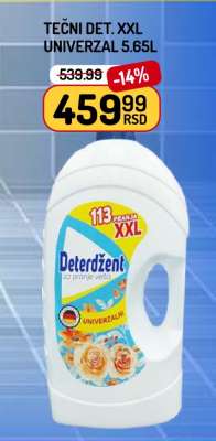 Tečni deterdžent XXL Univerzal 5.65L