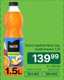 Voćni napitak Next Joy multivitamin 1,5l