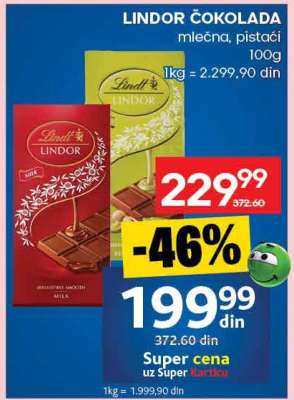 LINDOR ČOKOLADA