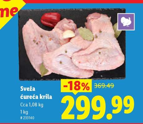 Sveža ćureća krila