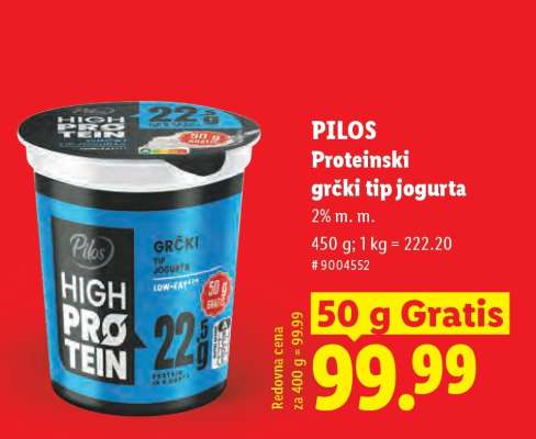 PILOS Proteinski grčki tip jogurta